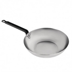 Wok süsinikterasest 28 cm - Vogue - Fourniresto