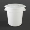 Ümmargune valge konteiner 38L - Vogue - Fourniresto