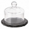 Slate plateau with glass dome - APS - Fourniresto