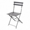 Terrassitoolid terasest - mustad - 2 tk komplektis - Bolero - Fourniresto