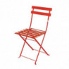 Terrassitoolid terasest - punased - 2 tk komplektis - Bolero - Fourniresto