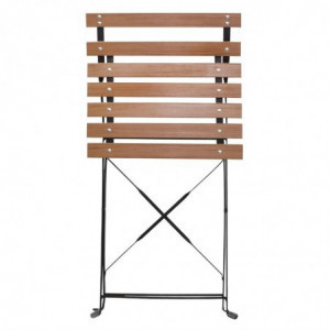 Bistrotoolid puidu imitatsiooniga - 2 tk komplektis - Bolero - Fourniresto