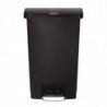 Prügikast pedaaliga Slim Jim must - 50L - Rubbermaid