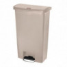 Prügikast pedaaliga Slim Jim Beige- 68L - Rubbermaid