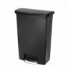 Prügikast pedaaliga Slim Jim must - 90L - Rubbermaid