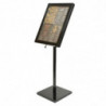 Valgustatud must LED-stend - Securit - Fourniresto