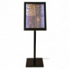 Valgustatud must LED-stend - Securit - Fourniresto