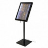Valgustatud must LED-stend - Securit - Fourniresto