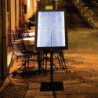 Valgustatud must LED-stend - Securit - Fourniresto