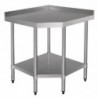 Nurga roostevabast terasest laud - 900 x 700mm - Vogue