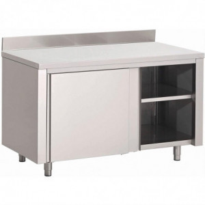 Roostevabast terasest kapp libistavate ustega ja tagaseinaga - L 1400 x S 700mm - Gastro M