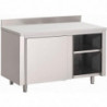 Roostevabast terasest kapp libistavate ustega ja tagaseinaga - L 1400 x S 700mm - Gastro M