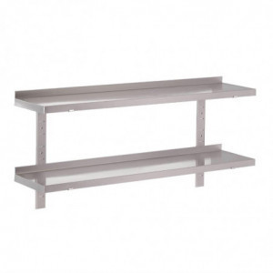 Seinariiul roostevabast terasest ilma tugedeta - L 1400 x S 400 mm - Gastro M