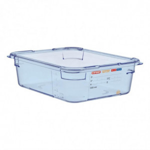 Sinine hermeetiline ABS GN1/2 100mm karp - Araven - Fourniresto