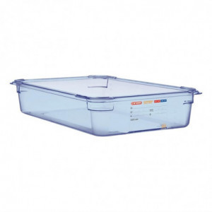 Sinine hermeetiline ABS GN1/1 100mm karp - Araven - Fourniresto