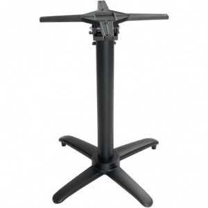 Must alumiiniumist kaldus lauajalg - L 480mm - Bolero