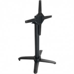 Must alumiiniumist kaldus lauajalg - L 480mm - Bolero