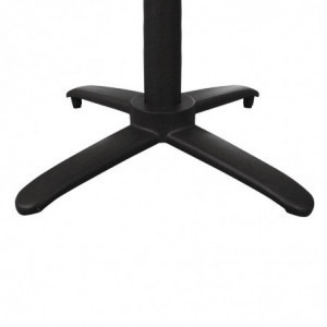 Must alumiiniumist kaldus lauajalg - L 480mm - Bolero