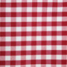 Nelikantne punaste ruutudega polüestrist laudlina 1320 x 1320mm - Mitre Essentials - Fourniresto