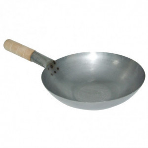 Wok terasest - 35,6 cm - Vogue - Fourniresto