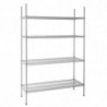 Modulaarne riiul 4 tasandiga - L 1220 x S 457 mm - Vogue