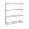 Modulaarne riiul 4 tasandiga - L 1525 x S 457 mm - Vogue