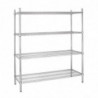 Modulaarne riiul 4 tasandiga - Kõrgus 1840mm - Vogue - Fourniresto