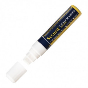 Kriidimarker 15mm valge - Securit - Fourniresto