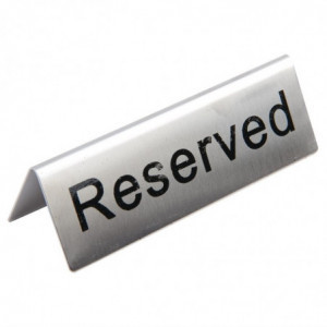 Lauajalad roostevabast terasest "Reserveeritud" - 10 tk komplektis - Olympia - Fourniresto