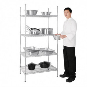 Riiul komplektis 4 tasandiga - L 915 x S 610 mm - Vogue