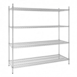 Riiul komplektis 4 tasandiga - L 1830 x S 610mm - Vogue