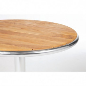 Ümmargune saarepuust laud Ø 60 cm - Bolero - Fourniresto