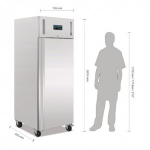 Roostevabast terasest negatiivne kapp 1 uksega - 650 L - Polar - Fourniresto