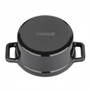 Ümmargune 10 cm diameetriga valualumiiniumist mini-kokot Vogue'ilt - Fourniresto