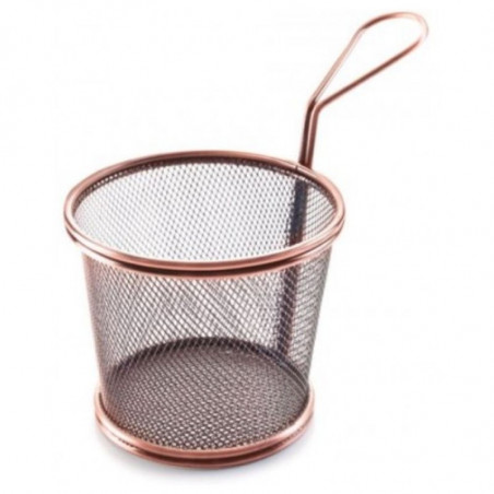 Conical Stainless Steel Bronze Basket - Ø 12 cm - Lacor Conical Stainless Steel Bronze Basket - Ø 12 cm - Lacor