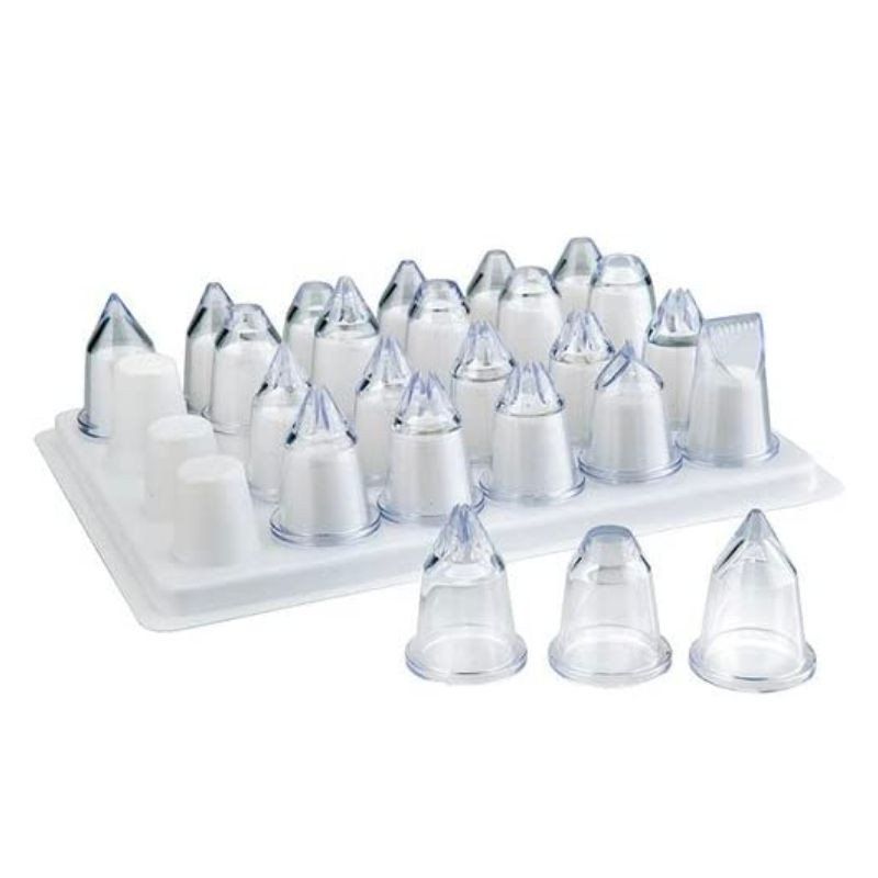 Set of 24 Acrylic Decorating Nozzles - Lacor Set of 24 Acrylic Decorating Nozzles - Lacor
