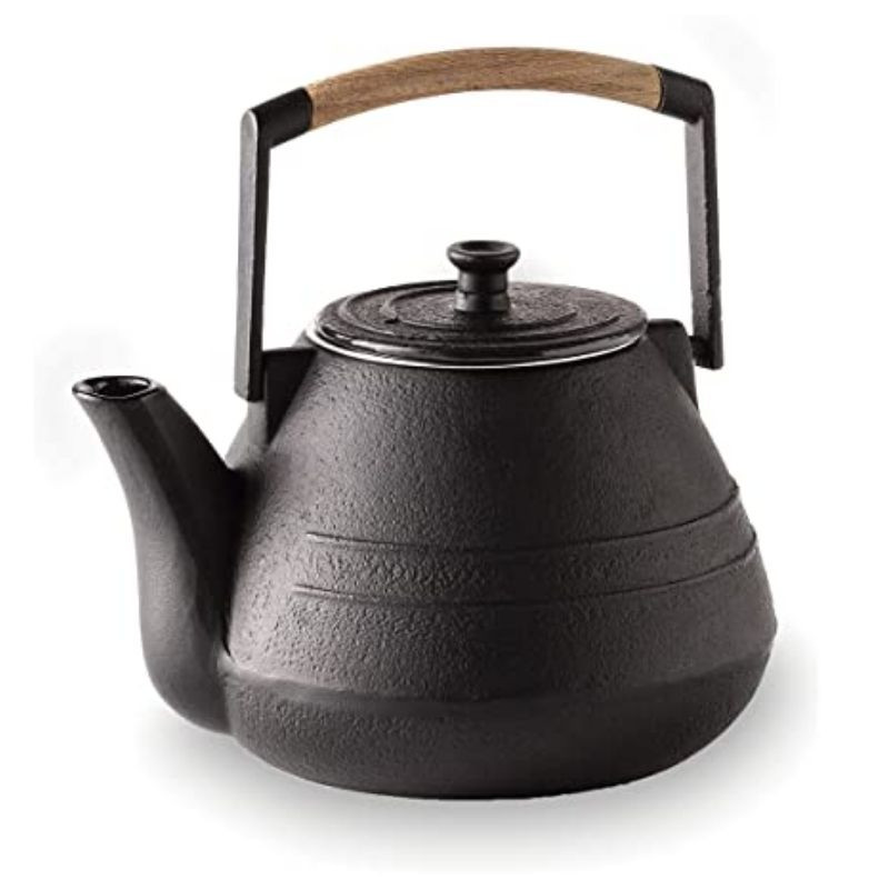 Black Cast Aluminum Teapot - 1 L - Lacor Black Cast Aluminum Teapot - 1 L - Lacor