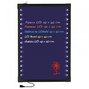 Valgustatud LED-tahvel - 40 x 60 cm - Lacor