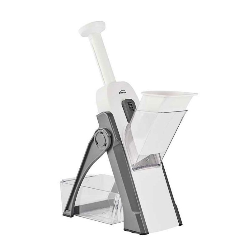 Mandoline Verticale À Poussoir + Réceptacle - Lacor Mandoline Verticale À Poussoir + Réceptacle - Lacor