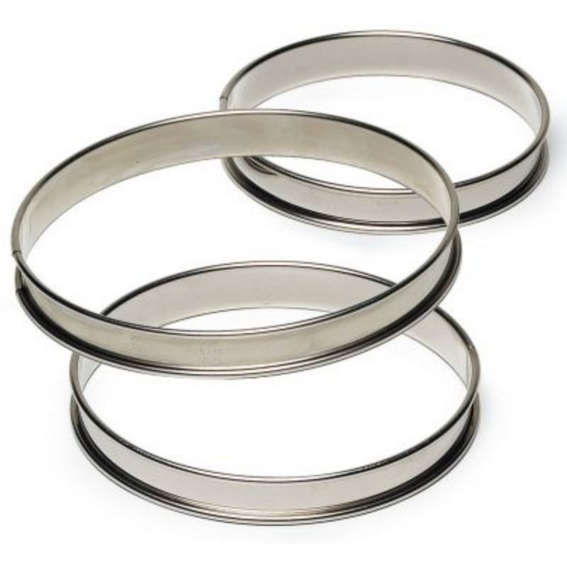Cercle à Tarte Haut en Inox - Ø 100 mm - TELLIER Cercle à Tarte Haut en Inox - Ø 100 mm - TELLIER