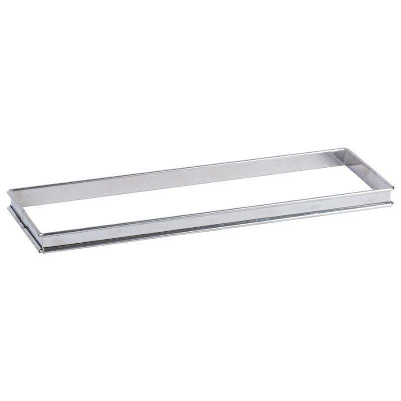 Flan à Tarte Rectangulaire en Inox - 350 x 110 mm - TELLIER Flan à Tarte Rectangulaire en Inox - 350 x 110 mm - TELLIER