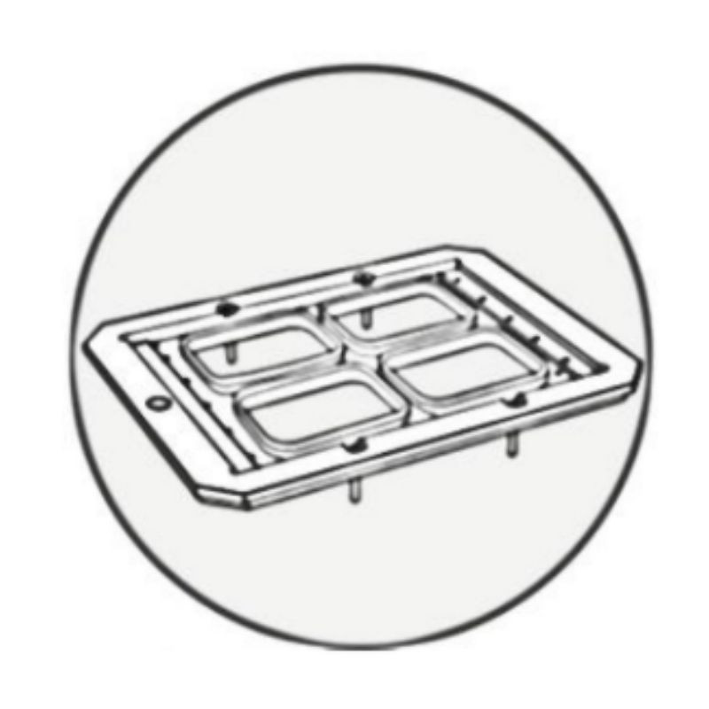 Vorm automaatsele termosulgemismasinale VG 600 ja 800 - GN 1/8 - LAVEZZINI Vorm automaatsele termosulgemismasinale VG 600 ja 800 - GN 1/8 - LAVEZZINI