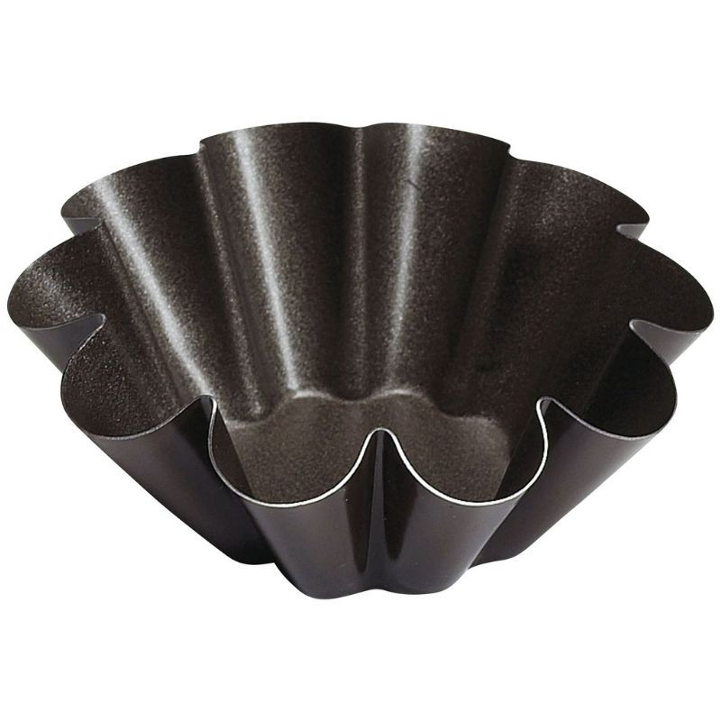 Steel Brioche Mold - 10 Ribs - Ø 80 mm - Tellier Steel Brioche Mold - 10 Ribs - Ø 80 mm - Tellier