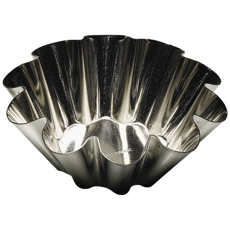 Moule à Briochette en Fer Blanc - 10 Côtes - Ø 80 mm - Tellier Moule à Briochette en Fer Blanc - 10 Côtes - Ø 80 mm - Tellier