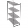 Üksus 4 riiuliga selge vaatega - L 1220 x S 460mm - Cambro