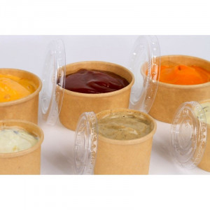 PET-kaas kastanpruunist kraftpaberist kastme topsile 30 ml - komplektis 50