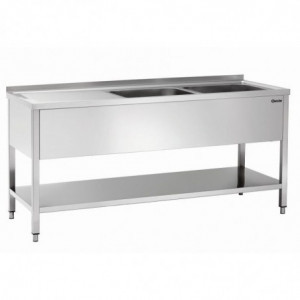 Sukelduv pesumaja nõrutusrest vasakule - 700 x 1800 mm