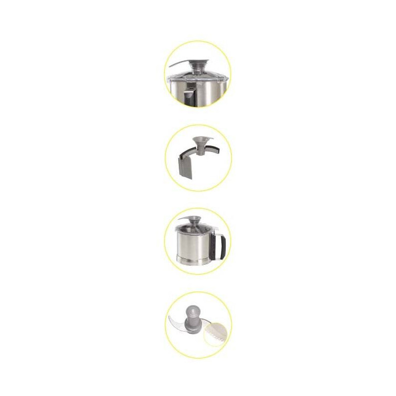 Robot Coupe Additional Accessory: Bowl, Blade, Lid, and Scraper Arm Robot Coupe Additional Accessory: Bowl, Blade, Lid, and Scraper Arm