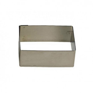 Nelikantne roostevabast terasest vorm - 120 x 30 x 30 mm