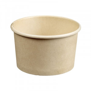 Jäätise- ja magustoidunõu bambusest Ø 70 mm - 105 ml - komplektis 50 tk